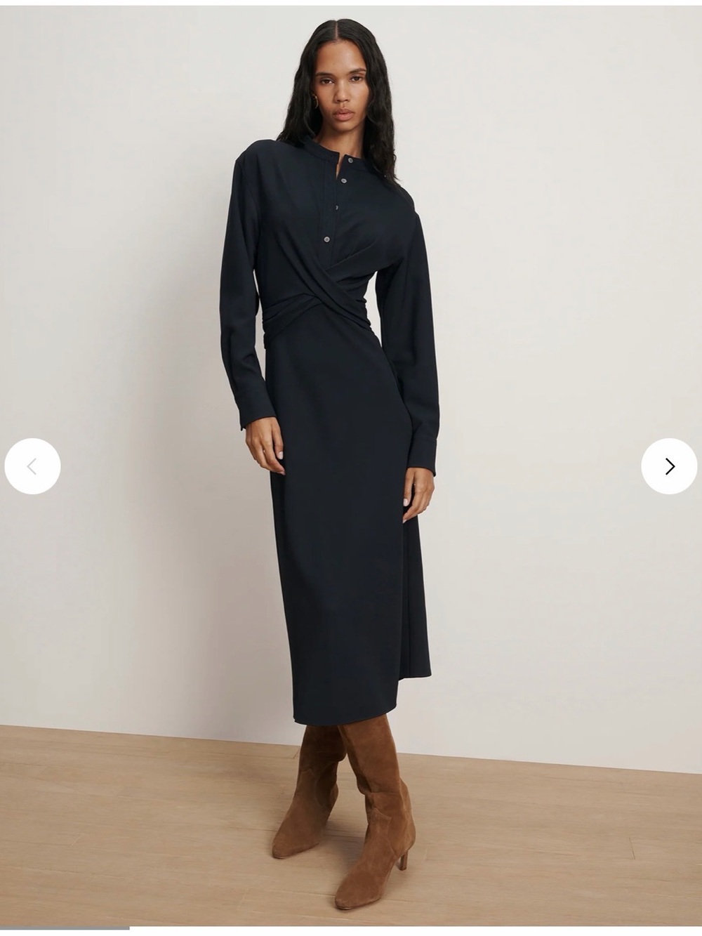 New With Tags Veronica Beard Ellers Midi Shirtdress Sz 6